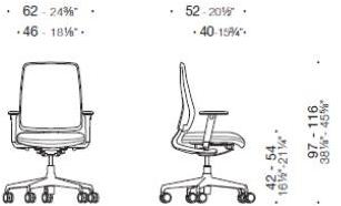 ESTEL GROUP Офисный стул из ткани с 5 спицами и подлокотниками sun-id-1496620 - Вид №7