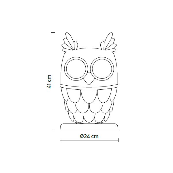 Настольная лампа Ti-Vedo от Karman KARMAN ЖИВОТНЫЕ, СОВА, СТАТУЭТКА 244956 Белый  - Вид №3