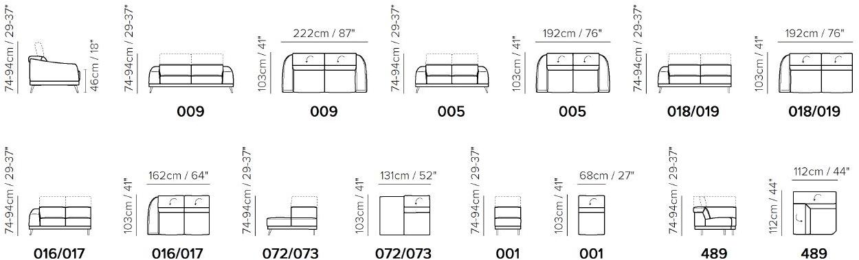Natuzzi Секционный кожаный диван с подголовником sun-id-1388328 - Вид №3