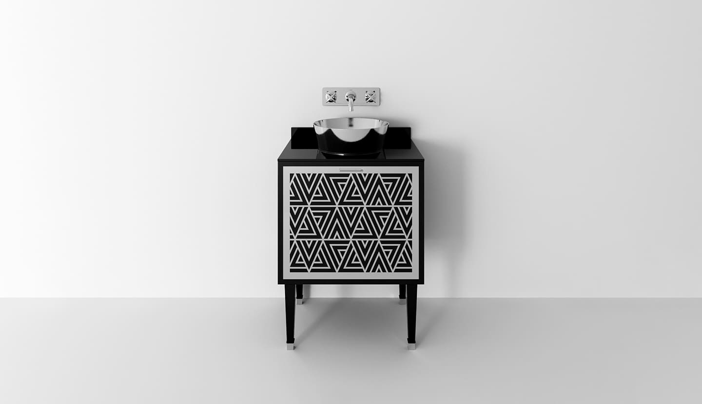 Деревянный одиночный напольный умывальник с ящиками Park Avenue CORA 1A ARCH-00059779 - Вид №1