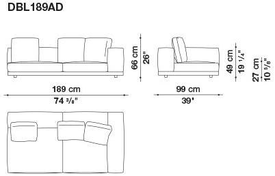 B&B Italia Кожаный диван Dock sun-id-1441060 - Вид №132