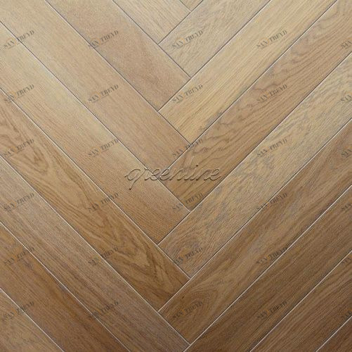 Паркет Ёлка GreenLine Флоренция Дуб Натур с брашью (Текстурированная) 500х125 мм 1900200041