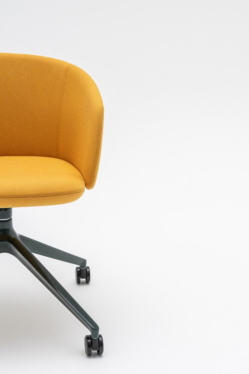 MDD Вращающееся кресло на козелке из ткани на колесиках Grace Grp4k - Вид №2