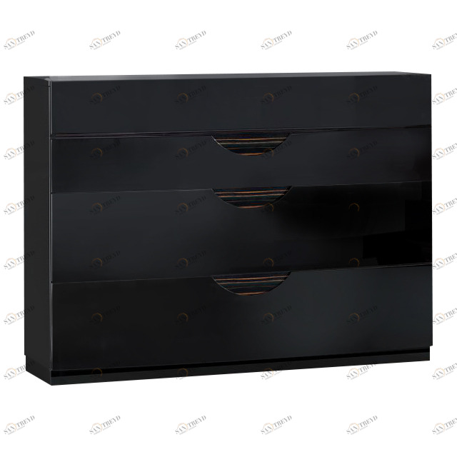 Комод для спальни с ящиками черный Giggle ESF ДИЗАЙНЕРСКИЕ, КОМОДЫ GIGGLE 043986 Черный 