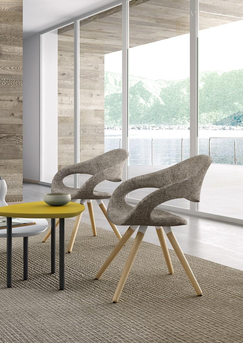 Leyform Кресло на жердочке из дерева и ткани с подлокотниками Samba sun-id-1376485 - Вид №3