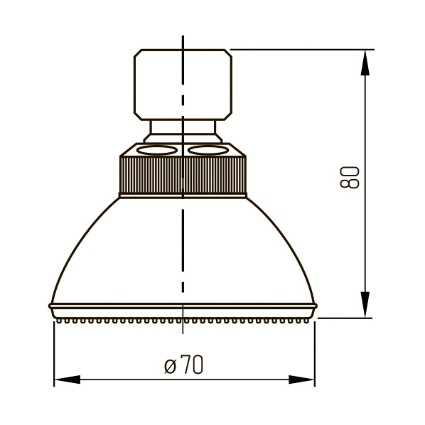 AGD 20.2126 P  Лейка для душа зеленый ARGO kran agd202126p - Вид №1