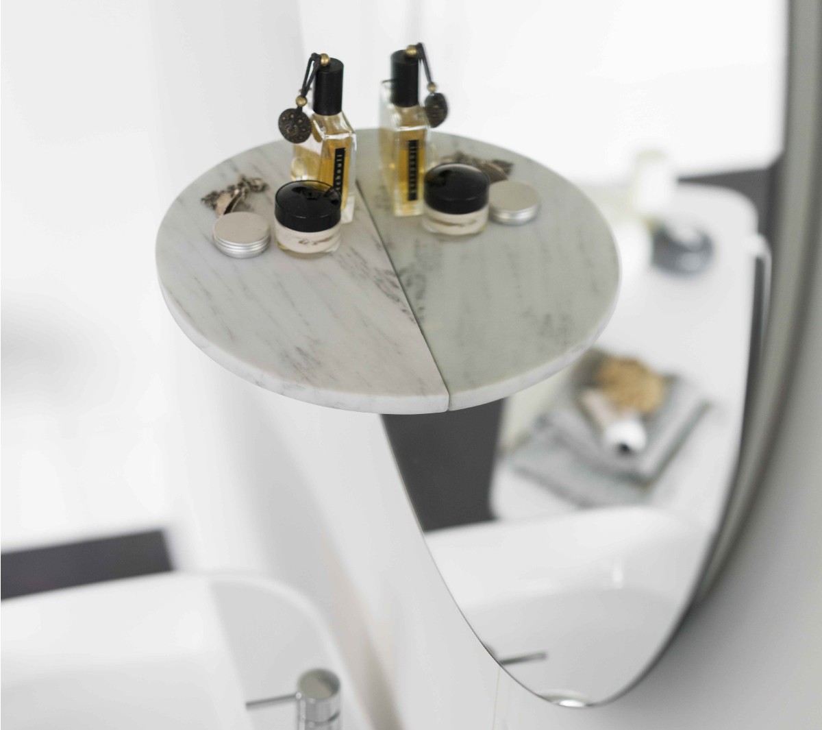 Ex.T Float Настенное зеркало с полкой и светильником EXSPFLOATNM  - Вид №7