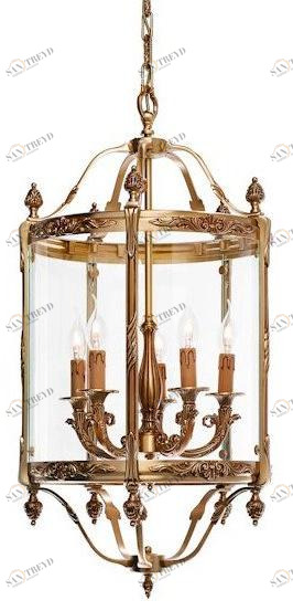 Possoni Illuminazione Французский золотой фонарь со стеклом Emily 4505t