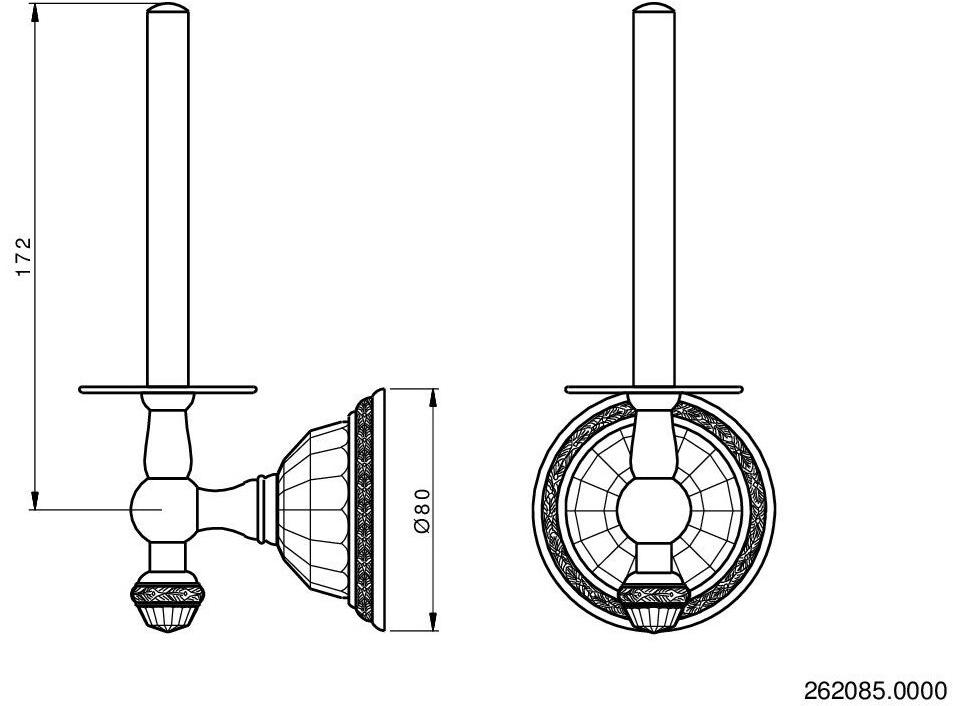 Bronces Mestre Держатель запасного рулона Boutique 262085.0000.50 - Вид №1