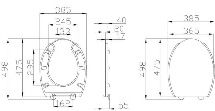 B41deo30 Крышка сиденье для унитаза Ponte Giulio Casual - Вид №1