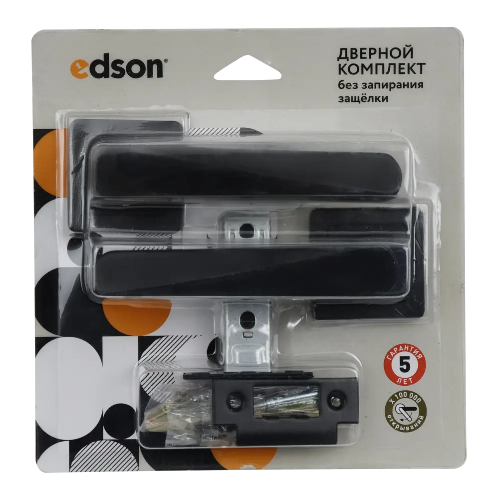 Дверные ручки EDSON P12Q1 на розетке для межкомнатных и входных дверей 85167464 STLM-0059306 - Вид №2