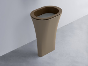 AMLA65-CA+AMPILO-CM+AMCOLO-AN Раковина Amedeo Ovale отдельностоящая cielo Enjoy + Amedeo