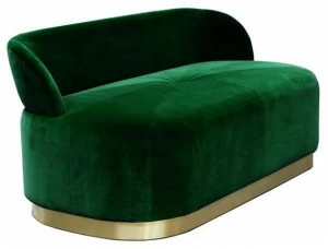 Moanne Мягкая бархатная скамья со спинкой Majestic