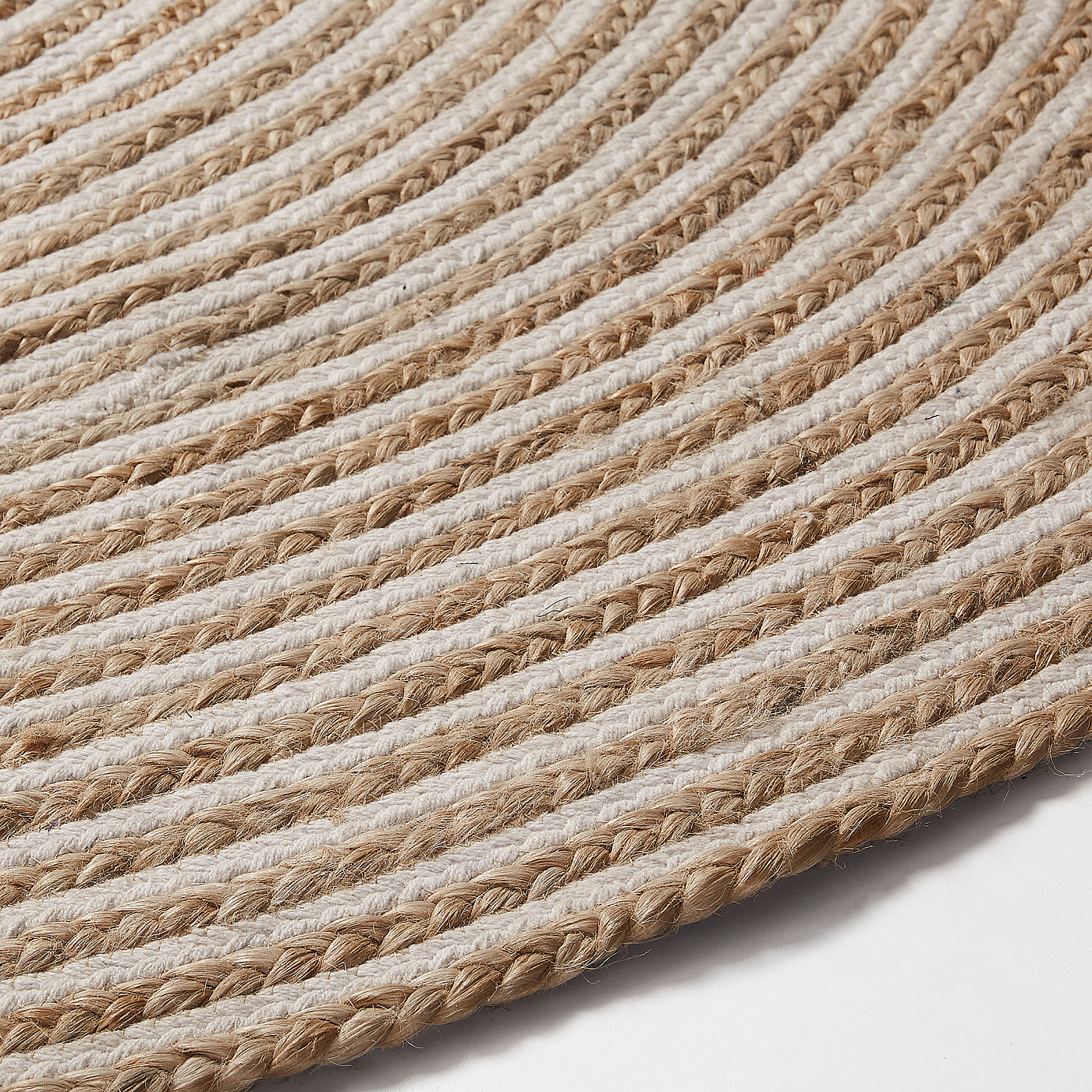 053209 Ковер Samy Ø100 натуральный белый La Forma Saht 