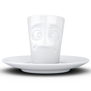 T02.13.01 Кофейная чашка с блюдцем tassen buffled 80 мл белая Tassen by FIFTYEIGHT PRODUCTS