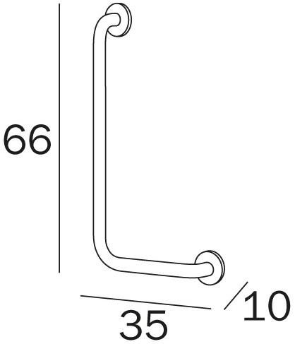 INDA® Ручка для ванной с фиксированным углом Help Ah393 - Вид №2