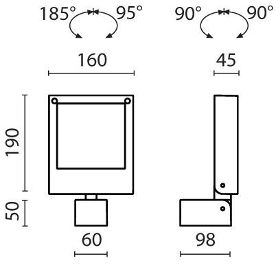 SIMES Светодиодный проектор для улицы Twist sun-id-1364908 - Вид №6