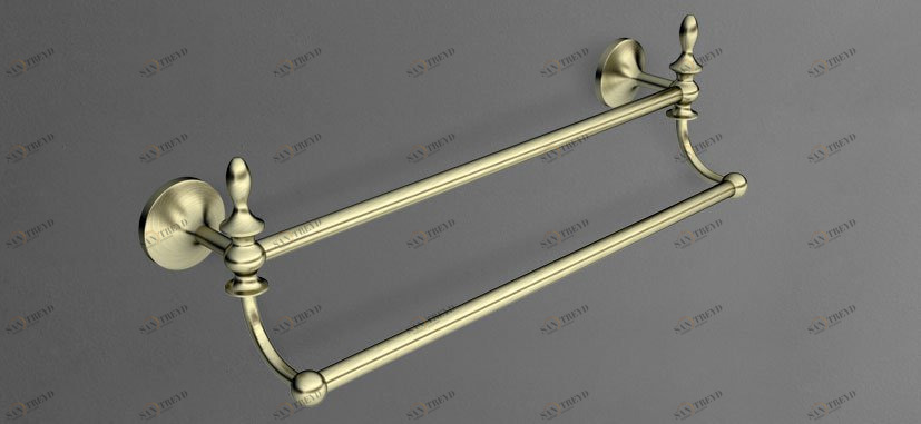 Двойной полотенцедержатель ART&MAX BOHEMIA AM-E-4248-Br 