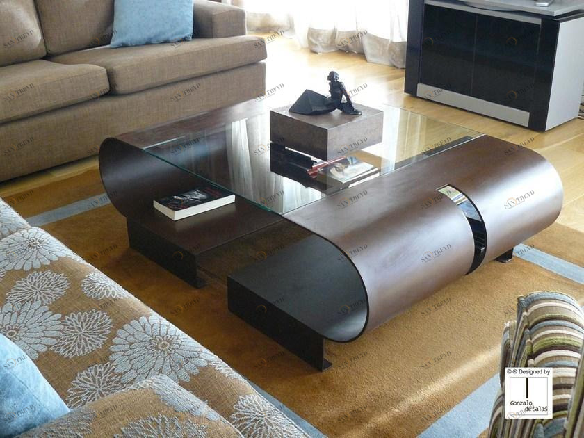 Gonzalo De Salas Журнальный столик из стали для гостиной sun-id-1443822