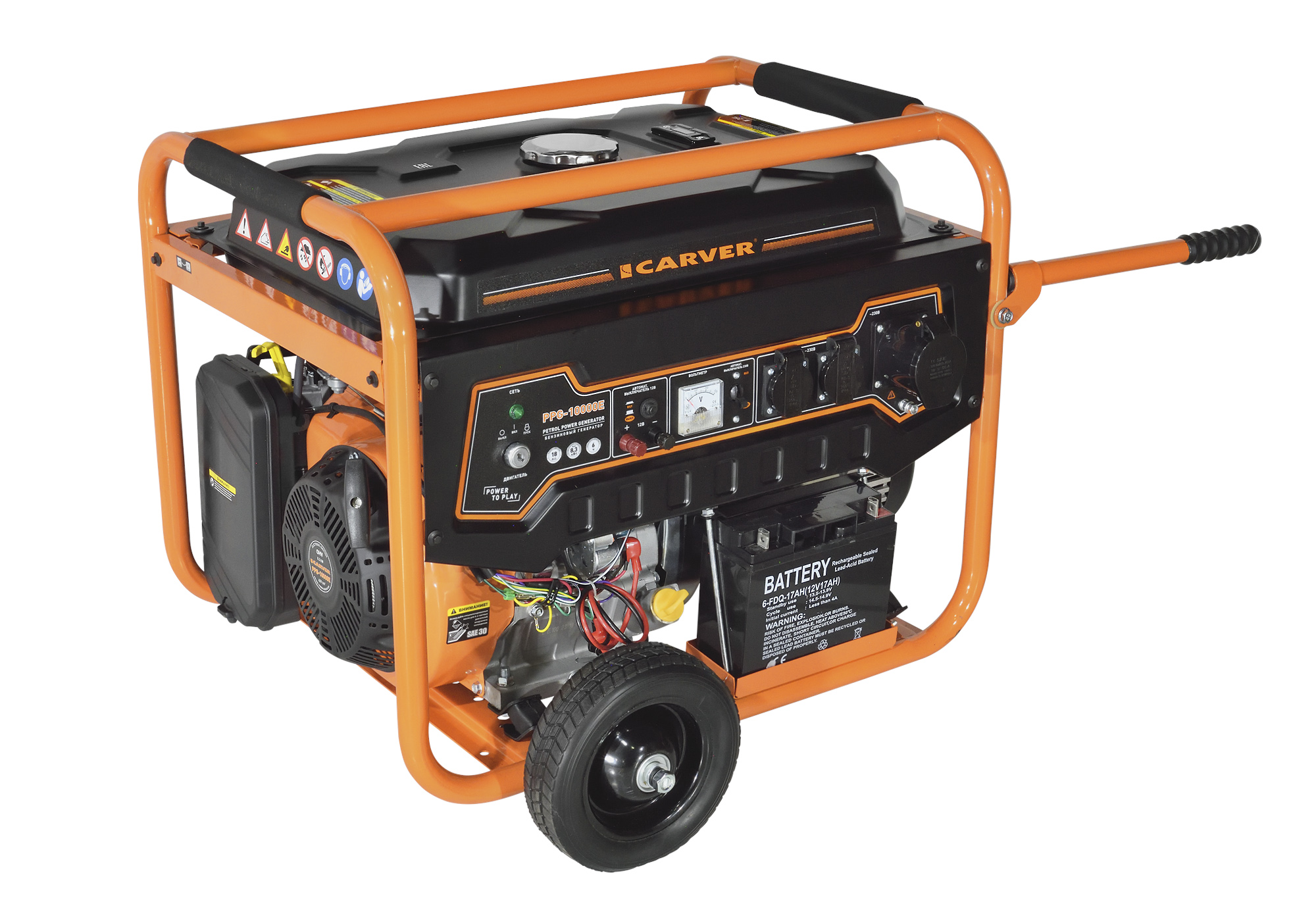 Электрогенератор   бензиновый Carver PPG-10000Е 9100270 STDN-0132082