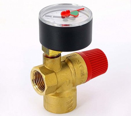 Предохранительный клапан WATTS с манометром SVM 1/2" 3 bar 10004648 - Вид №1