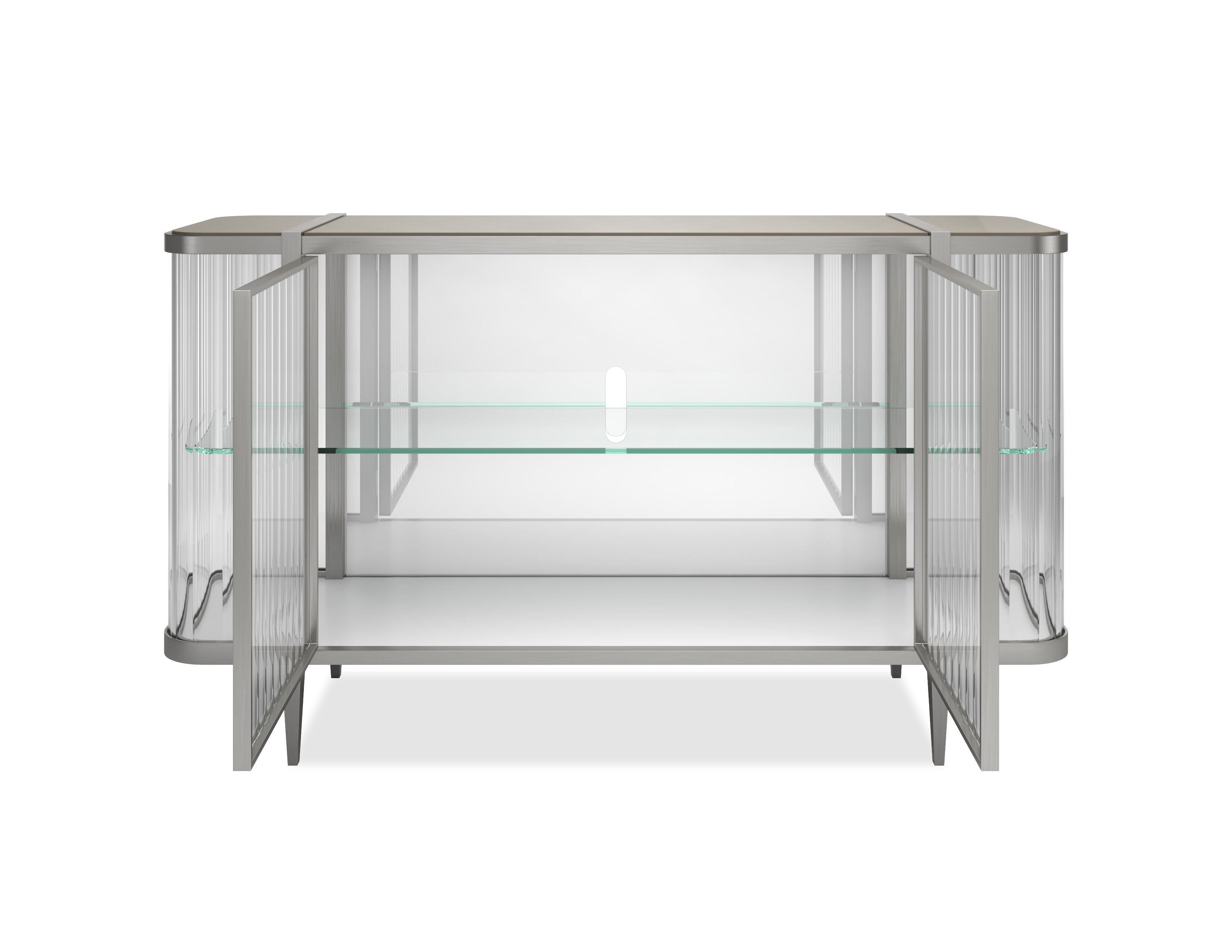 Стеклянный шкаф со встроенным освещением с распашными дверями Caracole STOP AND STARE ARCH-00037069 - Вид №13