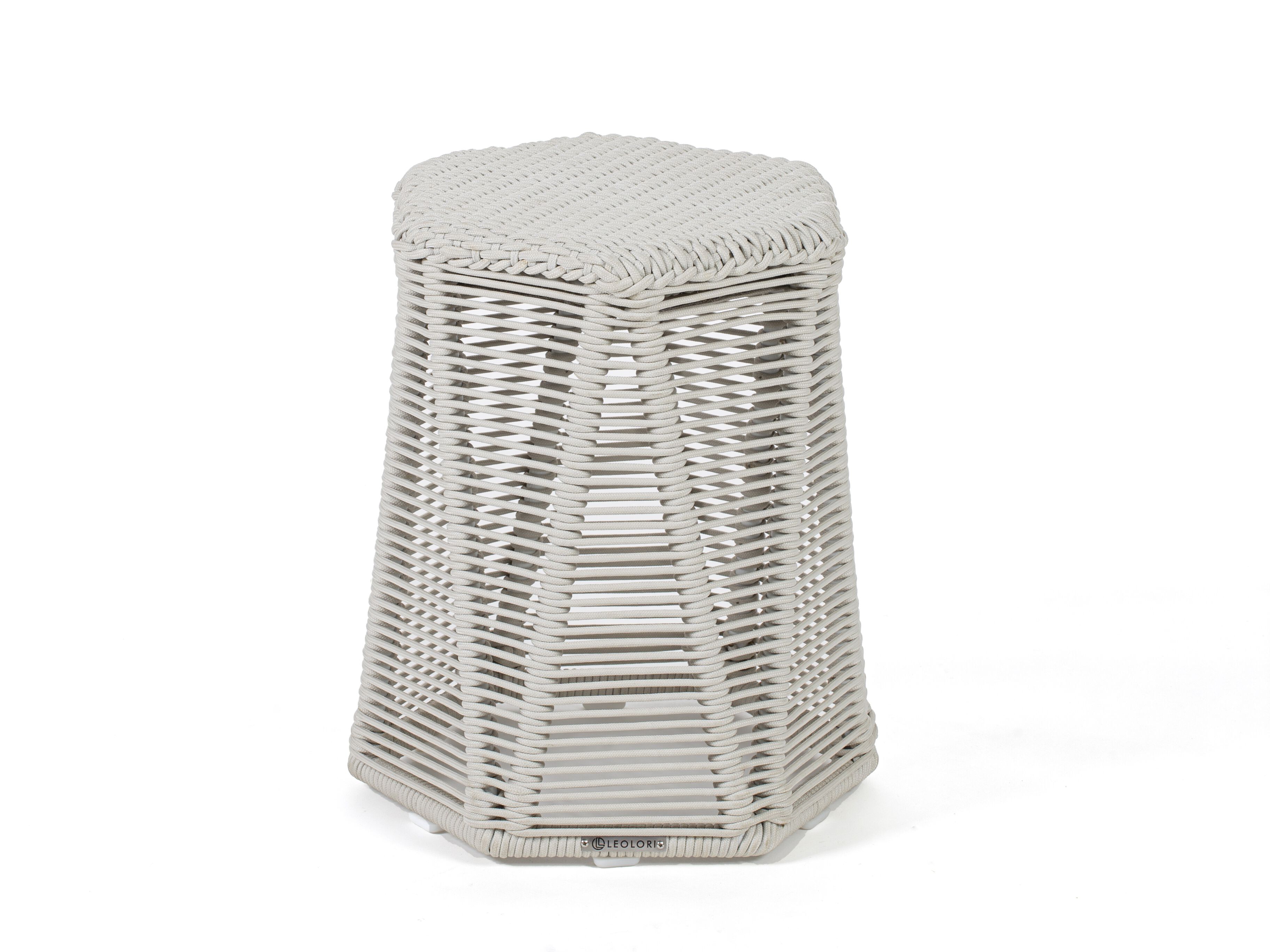 Плетеный алюминиевый садовый пуф Nodo Italia DIAMOND HIGH ARCH-00072482 - Вид №1