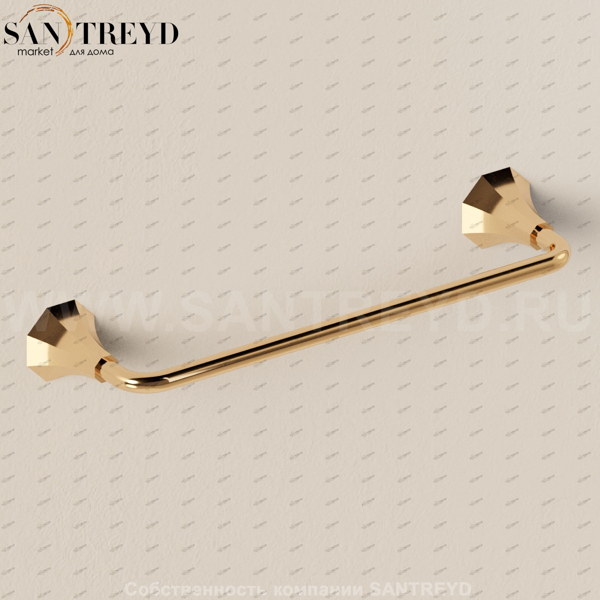 Flaminia EVERGREEN Полотенцедержатель золотой EG30.GOLD Ceramica Flaminia EG30GOLD