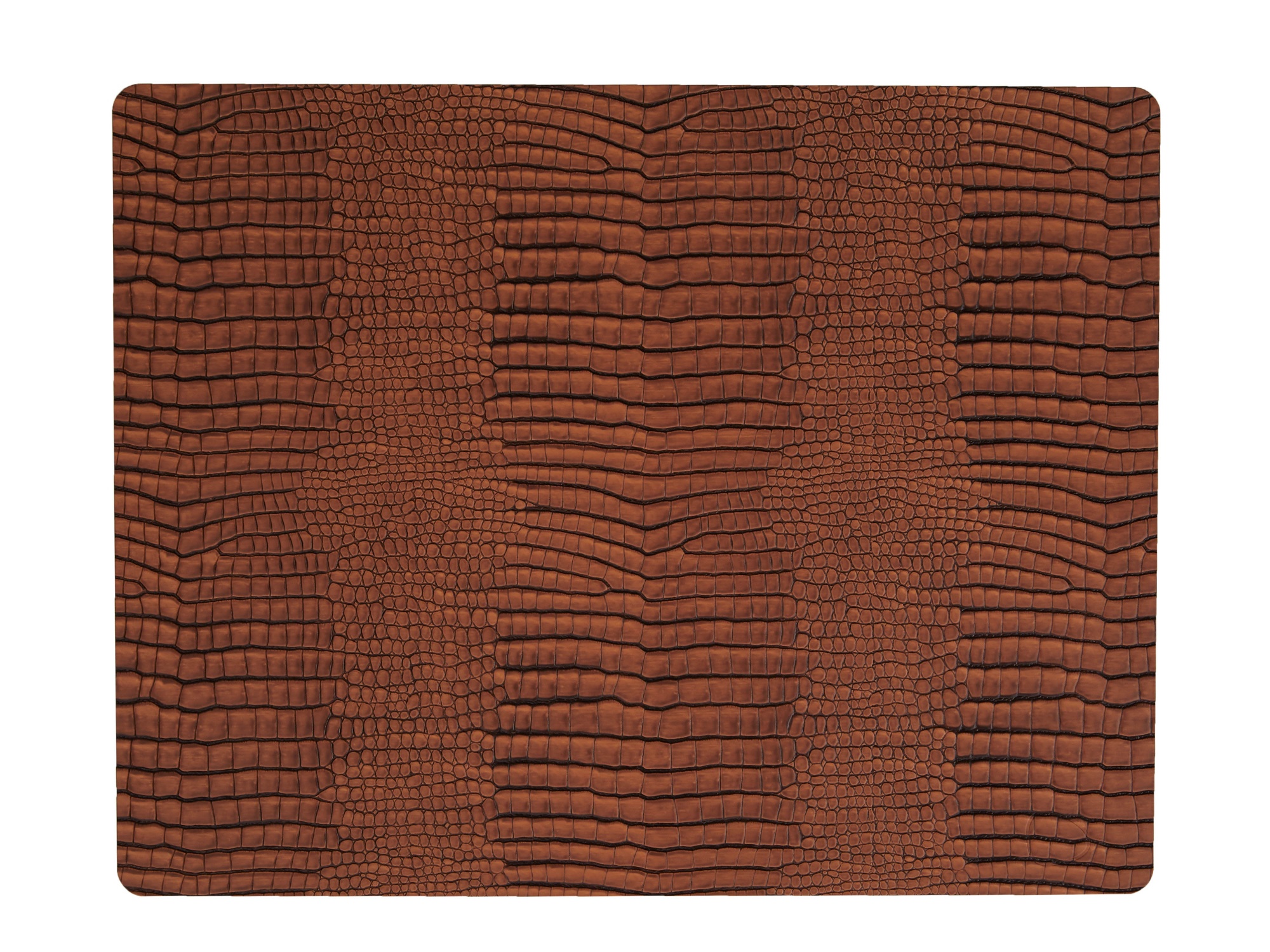 98325 CROCO cognac подстановочная салфетка прямоугольная 35x45 см, толщина 2мм;LIND DNA