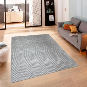 CTIM Ковер «Луна» серый 80×150 см с рельефным ворсом 89360181