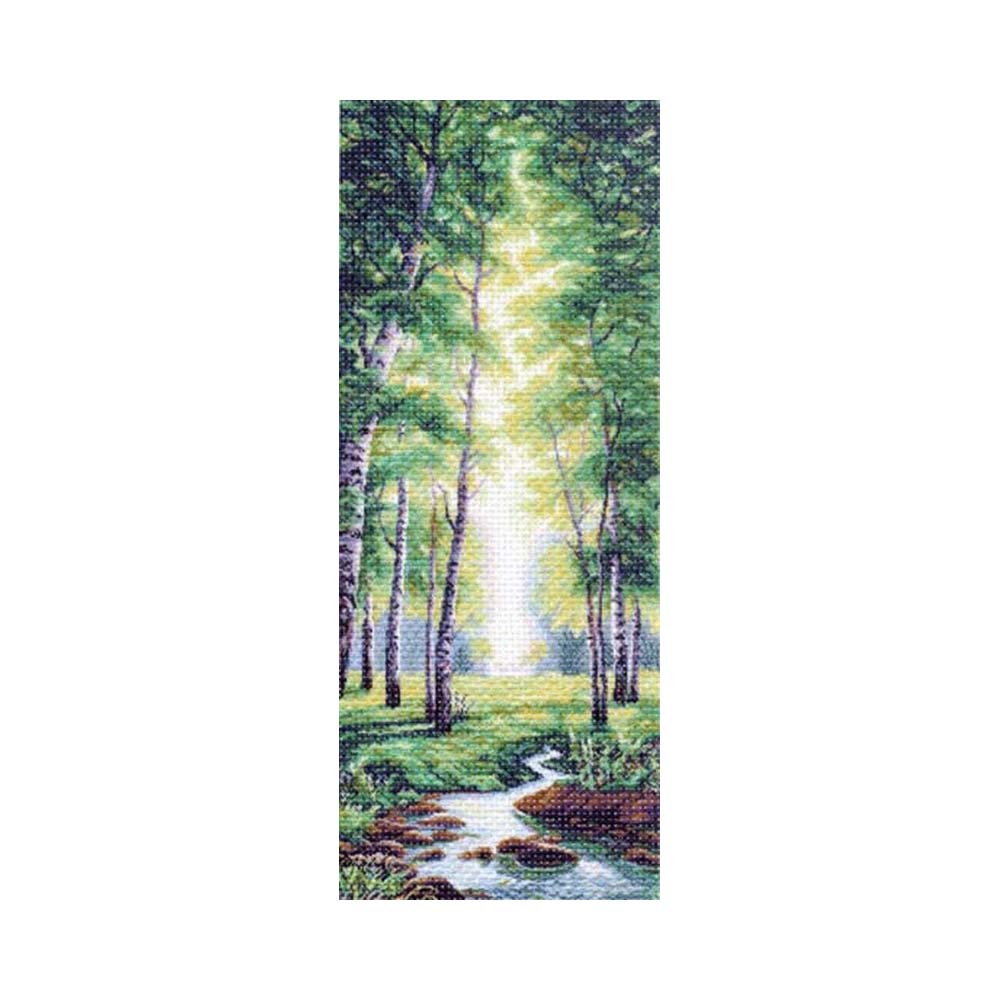 1358 Канва/ткань с рисунком Рисунок на канве 40 см х 90 см "Весенний полдень" Матренин посад 