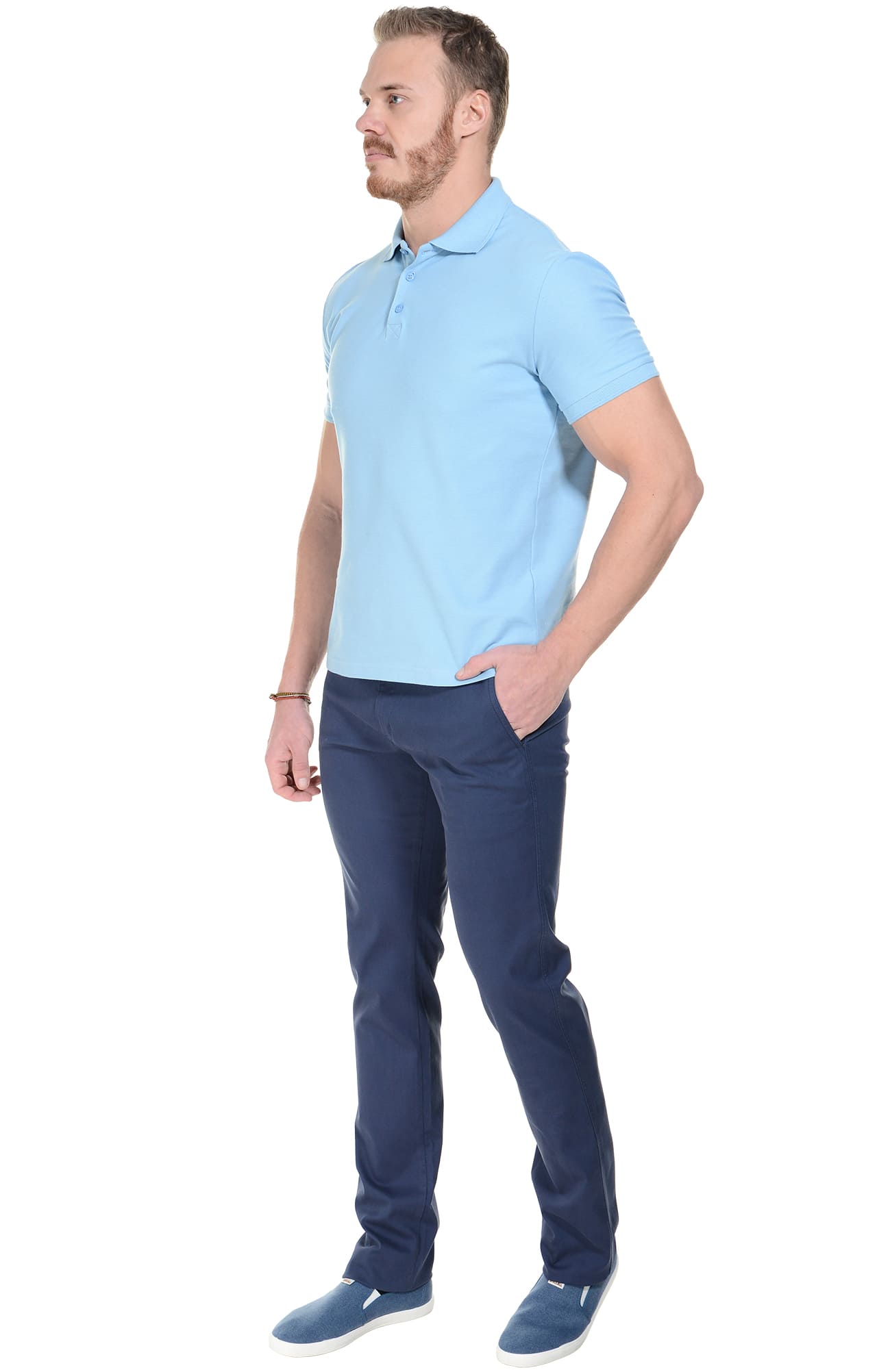 68231 Брюки  мужские blue (синие) El-Risto  Одежда для официантов  размер 50/170-176  - Вид №3