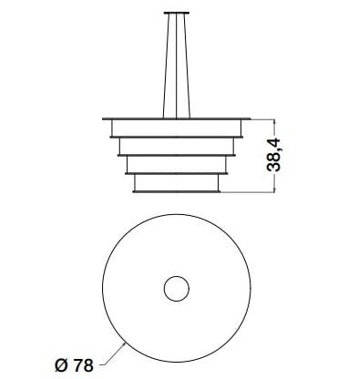 Подвесной светильник из металла и ткани CPRN HOMOOD Cocoon ARCH-00019310 - Вид №3