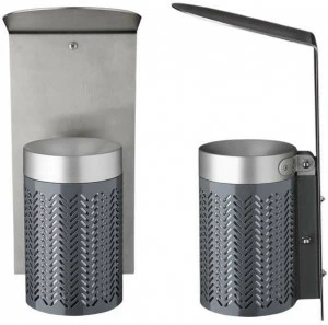 Nola Industrier Стальная пепельница для общественных мест Zigzag