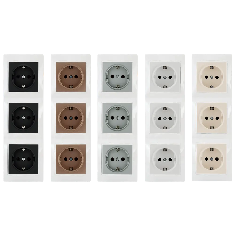 TDM ELECTRIC Рамка для розеток вертикальная на 3 поста - элегантная защита и стиль 85591181 Таймыр STLM-0064407 - Вид №1