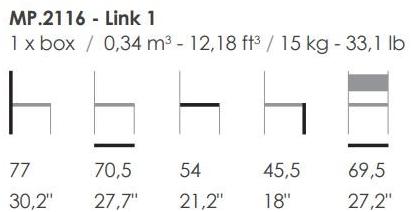 Fenabel Модульное кресло из ткани Link Mp.2116 - Вид №1