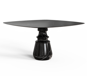 0-093 Обеденный стол Pietra Square Nero Marquina  Boca Do Lobo