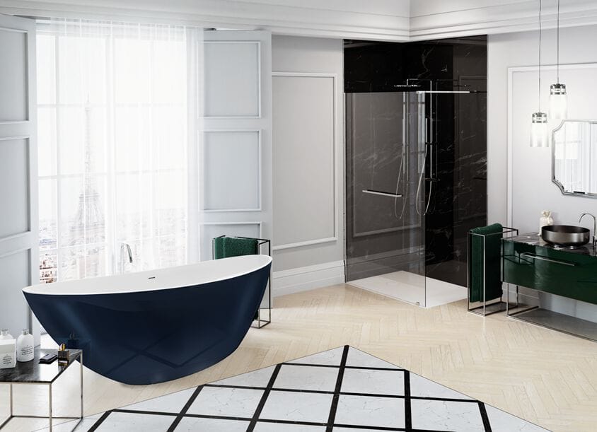 Овальная ванна в центре комнаты в Solique HOESCH Намюр ARCH-00121784 - Вид №2