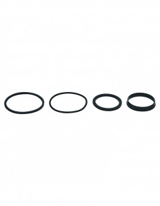 045700 005 00  Комплект из 4 прокладок для сифона раковины, с базовой прокладкой, плоской прокладкой, конической прокладкой и уплотнительным кольцом, эластомер Valentin Чернить
