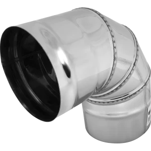 Колено Corax 4 секции угол 90 (430/0.5мм) D110 мм