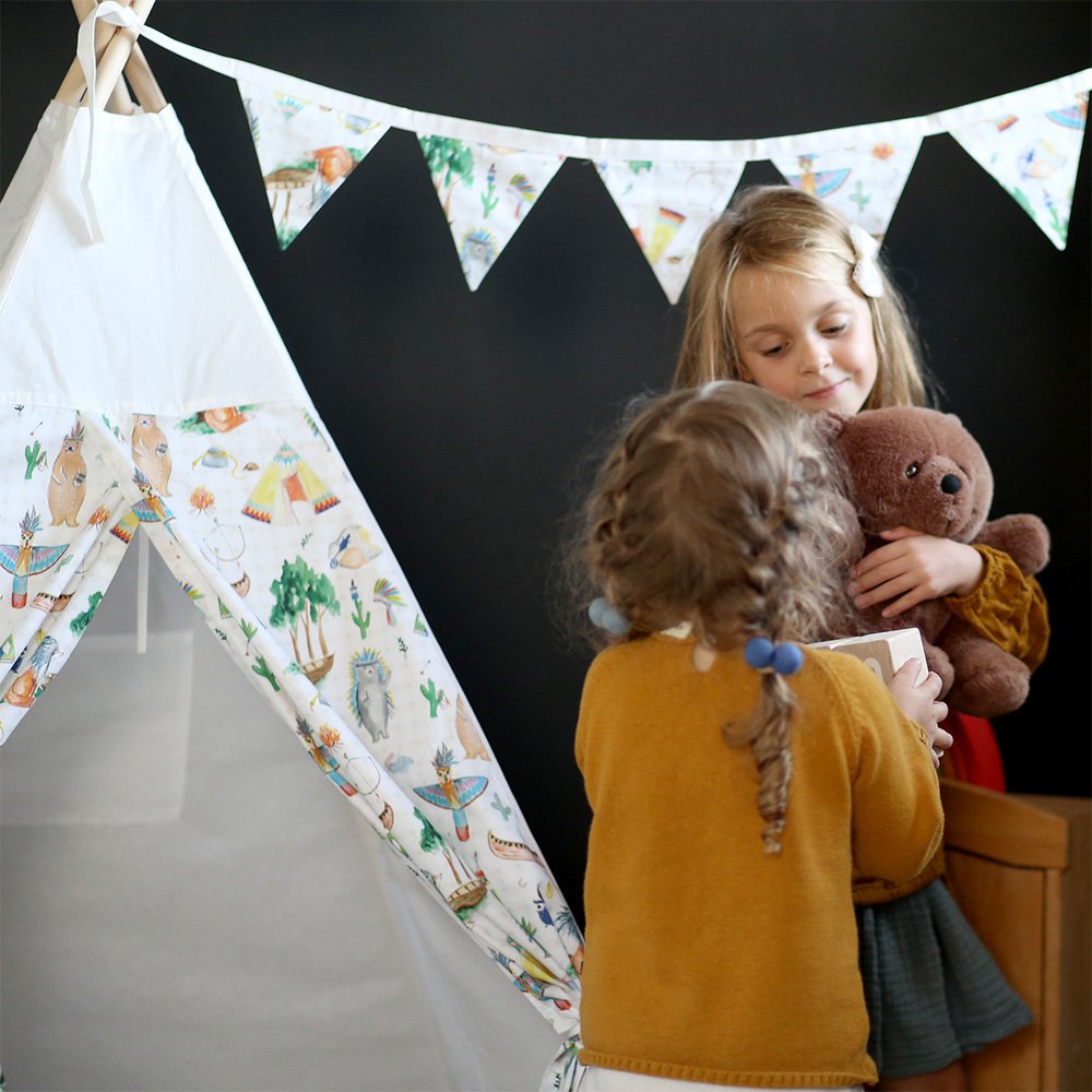 Вигвам Native Party с окном,карманом и флажками VAMVIGVAM NATIVE PARTY 281908 Белый Santreyd  - Вид №5