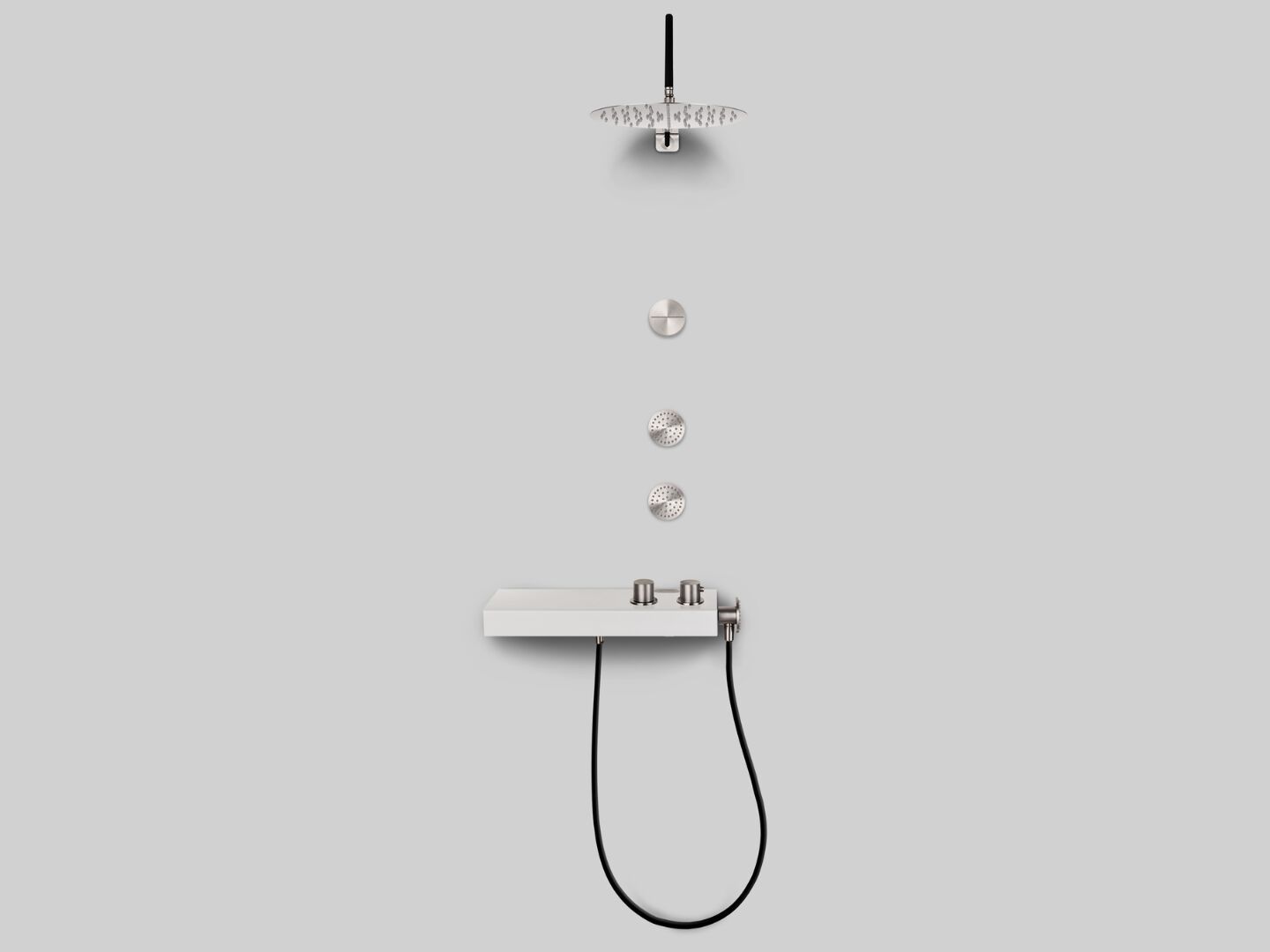 Набор для душа из нержавеющей стали с душем и ручным душем Cropelli Alyssia ARCH-00052055 - Вид №22