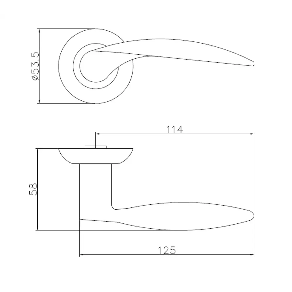 Дверные ручки EDSON EDS-13-Z01 золотые для межкомнатных дверей 85170617 STLM-0059416 - Вид №4