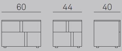 Gruppo Tomasella Тумбочка из ясеня прямоугольная с ящиками Athena sun-id-1395165 - Вид №2