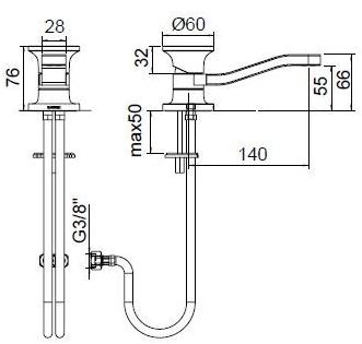 ZAZZERI Смеситель для раковины, однорычажный, настольный, из нержавеющей стали Jk21 sun-id-1428269 - Вид №18