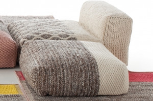 070836 Пуф Plait Ivory GAN Mangas Space