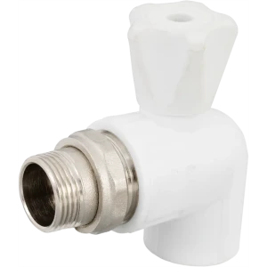 Кран для радиатора угловой Valfex 3/4"x25 мм полипропилен 82194813 STLM-2182831