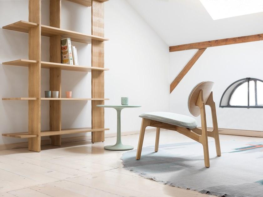 ZEITRAUM Низкий круглый деревянный журнальный столик Turntable sun-id-1509615 - Вид №1