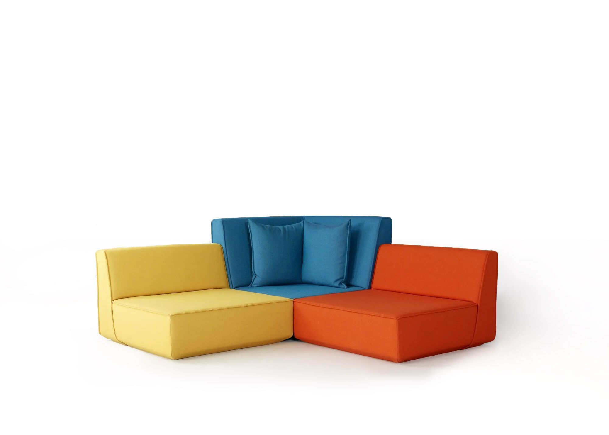 3-местный модульный тканевый диван Cubit by Mymito ARCH-00051353 - Вид №34