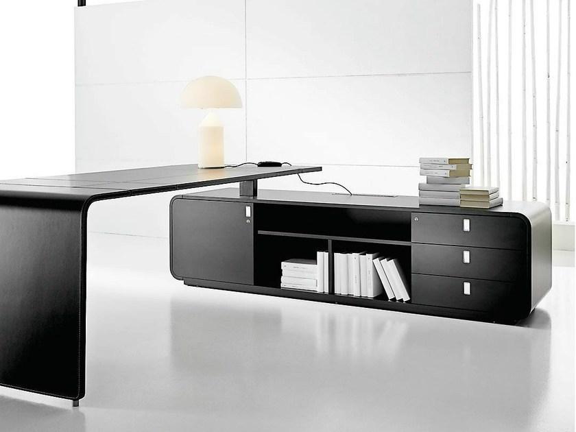 IFT Офисный угловой письменный стол из седельной кожи с ящиками Sestante sun-id-1402087 - Вид №1